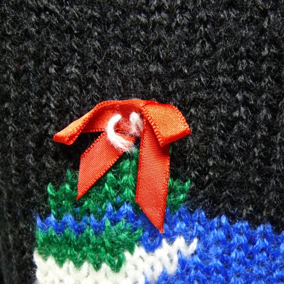 90s - 00s Adell Barre skiing Ugly sweater . large - Picture 7 of 7